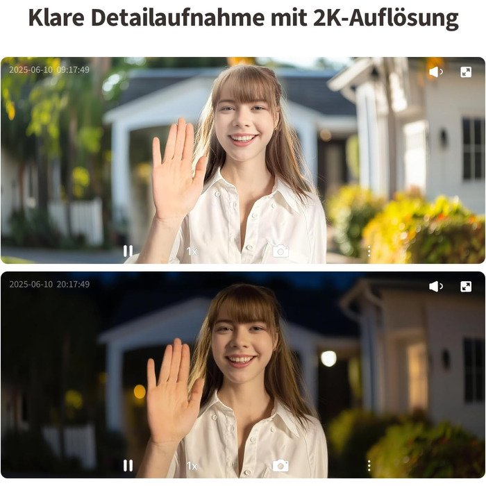 Aqara Smart Doorbell Camera G410 з дзвінком, 2K, відеоспостереження, 2-сторонній аудіо, Matter Hub, Wi-Fi, сірий