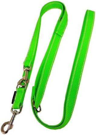 Повідець для собак elropet з подвійною світловідбиваючою стрічкою, 25 мм, 5,00 м, неоново-зелений, з 5-кратною регулюванням для великих і великих собак
