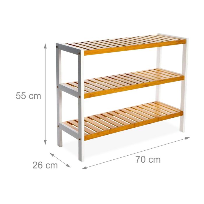 Стелаж для взуття Relaxdays з бамбука