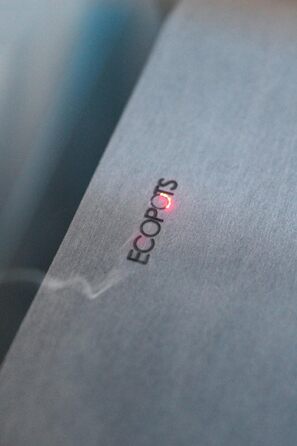 Квітчар Ecopots великий, сірий, діаметр 50 см - квітчар для дому та саду