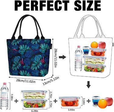 Маленька сумка-холодильник, легка сумка Для Обіду, Міні-сумка для обіду, жіноча ізольована сумка для роботи, Школи, складна сумка для сніданку, водонепроникна сумка для приготування їжі, сумка на блискавці, сумка для жінок, зелене листя