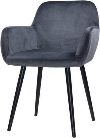 Крісло для гостей CIRA Aktion, сіре, з м'якою оббивкою, для вітальні та їдальні