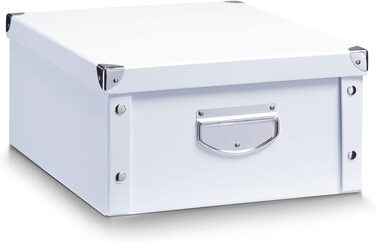 Ящик для зберігання Celler 17598, картонний, 31 х 26 х 14 см (приблизно 40 х 33 х 17 см, білий)