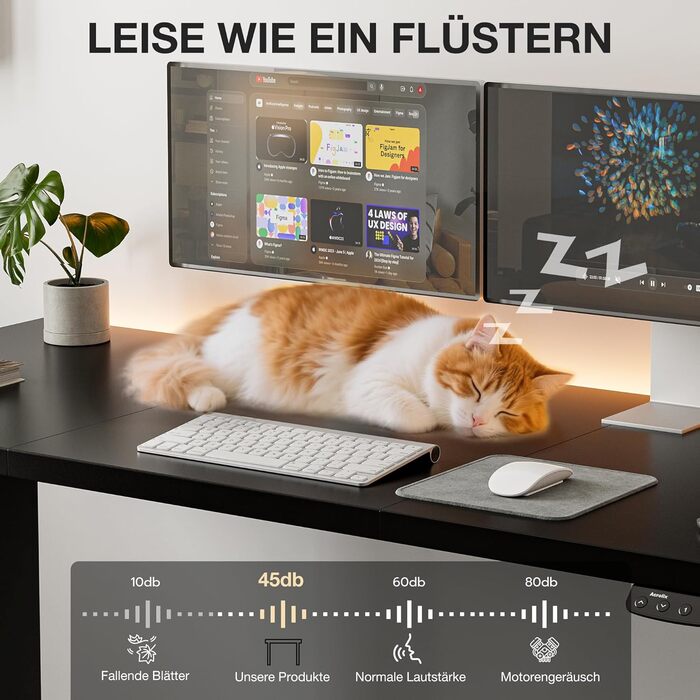 Електричний стіл з регулюванням висоти 120x60 см з функцією пам'яті, для офісу та дому. Комп'ютерний стіл, система кабельного менеджменту, гачки, білий колір. (Чорний, 140см)