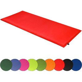 Спальний килимок ALPIDEX для кемпінгу товщиною 2,5, 6 або 10 см самонадувний підлоговий термальний килимок (червоний, 200 х 66 х 10 см)