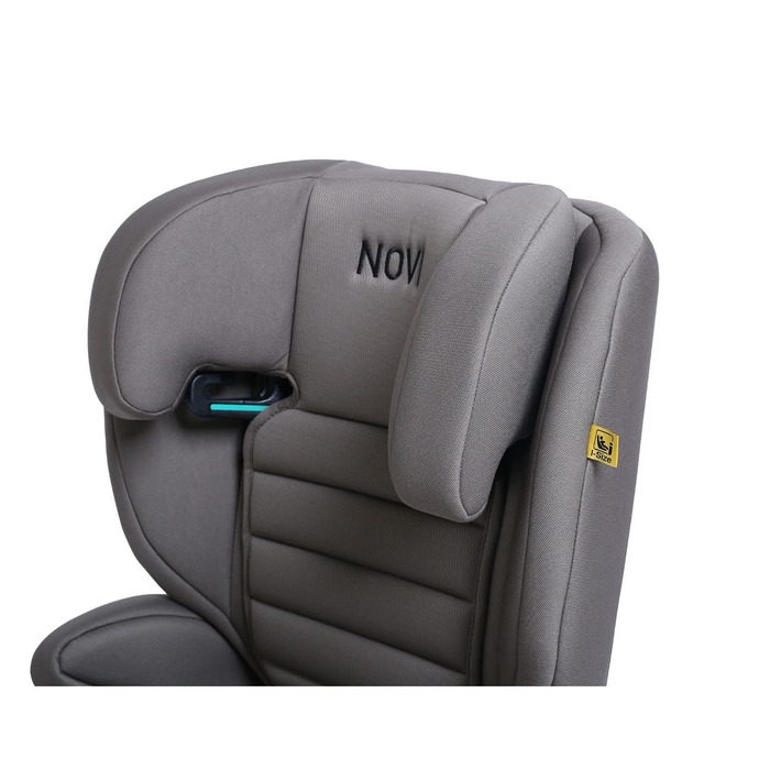 Дитяче крісло/автокрісло Novi Baby James Premium i-Size, від 3,5 до 12 років, регулюється до бустера, регульований по висоті підголівник, знімна спинка, з підлокітниками, темно-коричневий