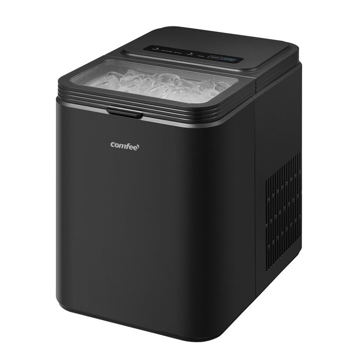 Льодогенератор Comfee RCI12GY1EU(E) 12 кг/24 год, 1.3 л, самоочищення, чорний