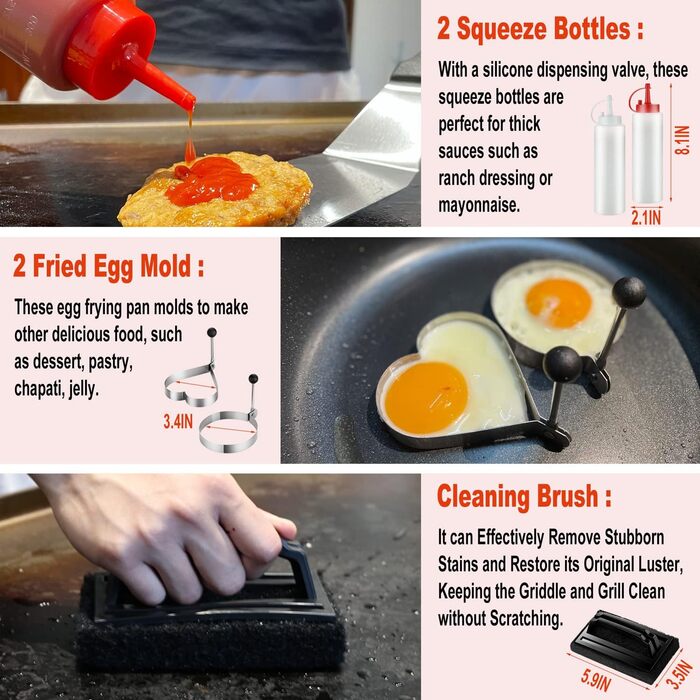 Набір для гриля 38 предметів: професійний інструмент з нержавіючої сталі, щипці, прес для бургерів, сумка, ідеальний подарунок для чоловіків