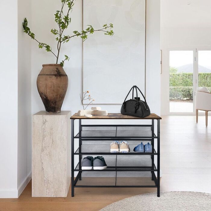 Стелаж для взуття Relaxdays у стилі індустріального лофту