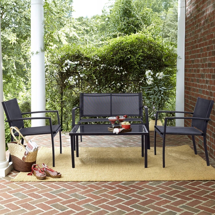 Комплект садових меблів Panama для балкона та тераси: диван на 4 особи та 2 крісла