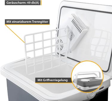 Автомобільний холодильник/термобокс First Austria 32л, 12/230V, сірий - охолодження та підігрів для подорожей та кемпінгу