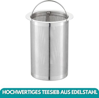 Електричний чайник-заварник Teekocher: скло, фільтр від накипу, 2200 Вт, захист від перегріву