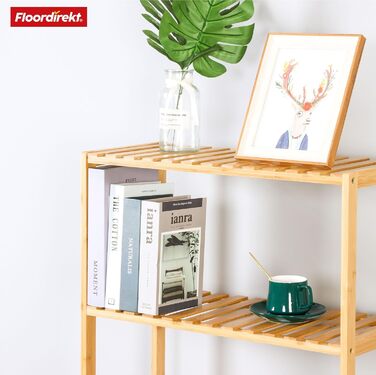 Стелаж бамбуковий Floordirekt Bambus Regal, 3 яруси, 66 x 60 x 26 см (Kansas)