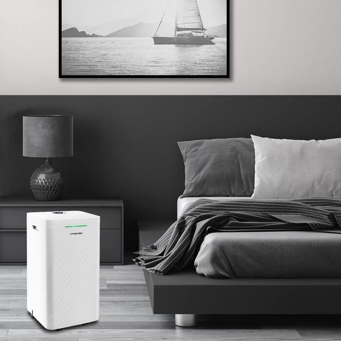 Тотек TTK 27 HEPA – осушувач повітря та очищувач з HEPA-фільтром H13, 12 л/24 год, гігростат, LED-індикатор якості повітря, таймер