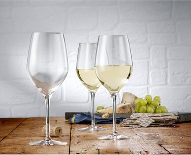 Бокали для білого вина WMF Easy Plus 6 шт, 390 мл, кришталь, прозорі, для посудомийної машини