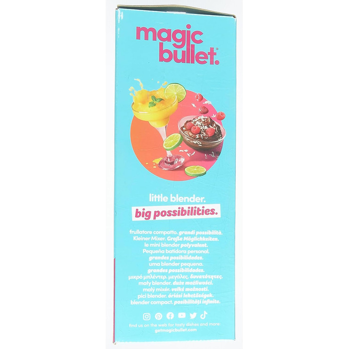 Міксер Magic Bullet, 200 Вт, компактний і простий, легко чиститься, MBR03, сірий базовий пакет