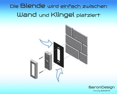 Накладки для Ring Video Doorbell Pro: нержавіюча сталь, аксесуари, кріплення, щиток, панель для кріплення на стіну, полірована сталь