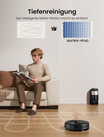 Робот-пилосос Proscenic Q20Plus з функцією миття, 10000Pa, 200хв, бездротовий, самостійна очистка, 3-в-1 для тварин, килимів, твердих поверхонь, чорний