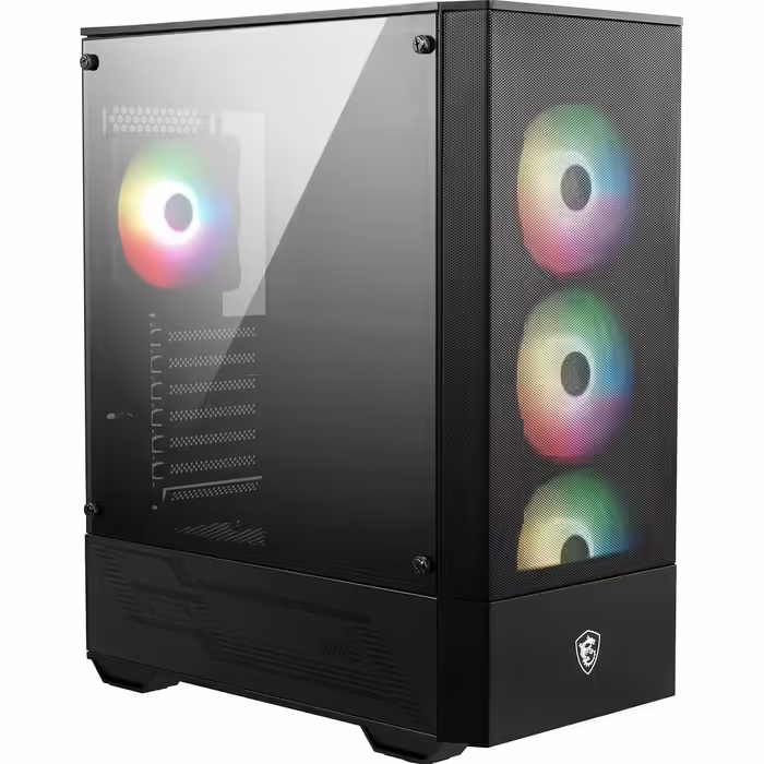 Ігровий корпус MSI MAG Forge 112R, середній форм-фактор, скляна бокова панель, 4 aRGB вентилятори 120 мм, підтримка водяного охолодження 240 мм