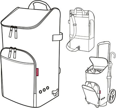 Комплект дорожньої сумки citycruiser Rack сумка 2 в 1 комплект DEDF, візок для покупок, фірмовий темно-синій