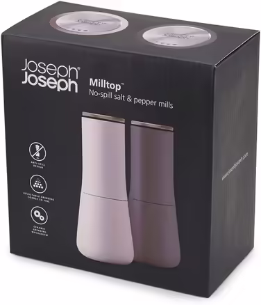 Подрібнювач солі та перцю 16,9 см, набір із 2 предметів, сірий млин Joseph Joseph