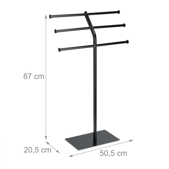 Підставка для рушників Relaxdays з 3 полицями