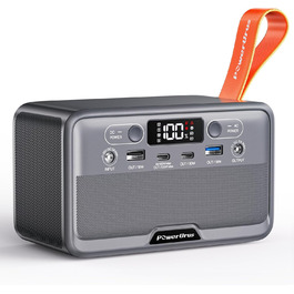 Портативна електростанція 89.6Wh LiFePO4 з акумулятором 100W (200W пік) та DC/USB/LED виходами, 12V прикурювачем для кемпінгу, подорожей та активного відпочинку