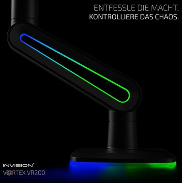 Кріплення для монітора Invision Vortex Gaming – 27–57 дюймів – Curved & UltraWide – RGB LED – 3–18 кг (VR200)