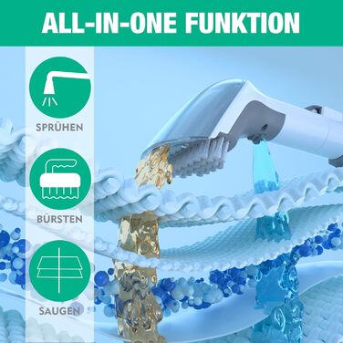 HAUSHOF StainZapper Pro: Миючий пилосос для килимів та меблів, 450W, 12kPa, 1.5+0.8L, з миючим засобом та щіткою для швів. Ефективний видалення плям з килимів, диванів, меблів та авто. Модель HH23111