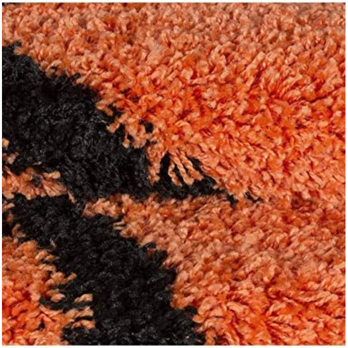 Дитячий килимок Carpettex Баскетбольний дизайн - Волохатий килим дитяча для дівчаток і хлопчиків Super Soft Fluffy - круглий ігровий килимок Дитячий килимок Ігровий килимок Дитяча кімната (100 см круглий, помаранчевий)
