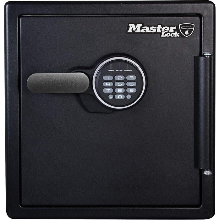 Master Lock Сейф вогнестійкий та водонепроникний з кодовим замком, потрійний захист (пожежа, вода, перевезення), електронний код, 33.6L, 45.3 x 41.5 x 49.1 см