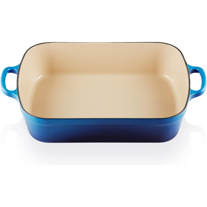 Сковорода Le Creuset Signature чавунна прямокутна, 4.9 л, 33 см, Azure (підходить для всіх плит, включаючи індукційну)