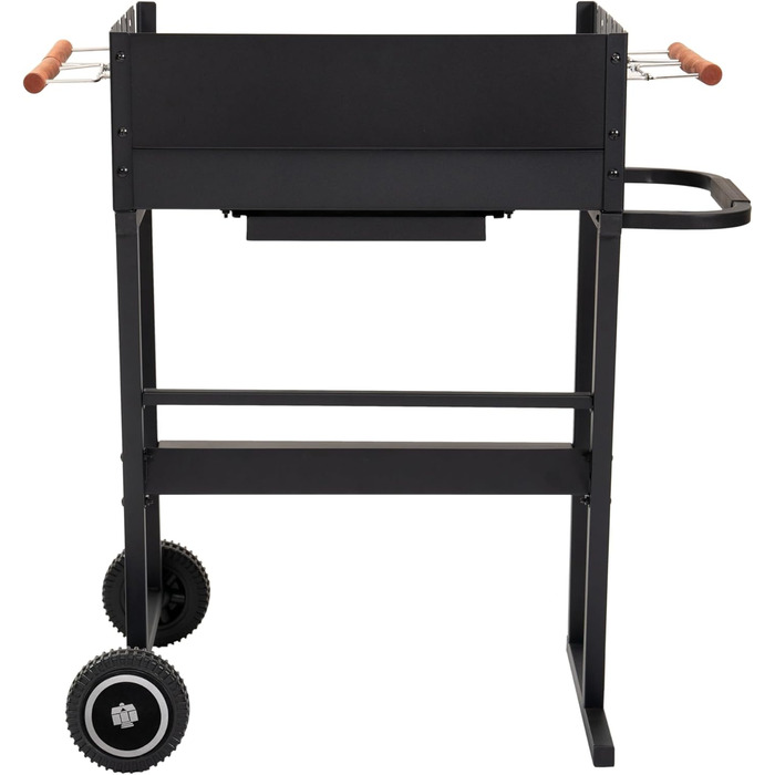 Мангал Tarrington House Brigida з чавунною решіткою, сталь, 2 регульовані решітки, на колесах, чорний