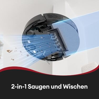 Робот-пилосос Ultenic T10 Lite з функцією миття, LiDAR-навігація, 5000Pa потужність всмоктування, 180 хвилин роботи, для шерсті тварин, килимів та твердих підлог