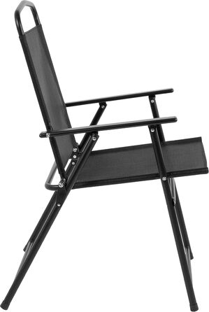 Садовий набір меблів Flash Furniture Nantucket 6 предметів коричневий: стіл, парасоля та 4 складані стільці (чорні)