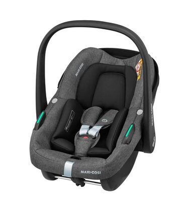 Дитяча коляска 3 в 1 Maxi-Cosi Zelia S Trio, сіра, 0-4 роки, до 22 кг, компактна, складна, з автокріслом CabrioFix i-Size, комплект з аксесуарами та пеленальною сумкою