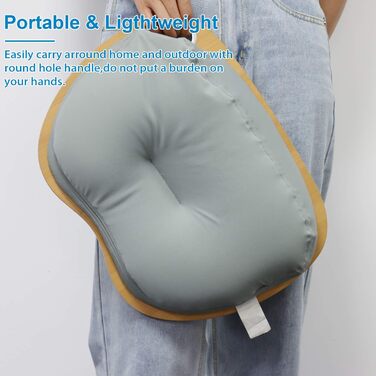 Підставка для ноутбука VLOXO бамбукова, портативна, для ліжка та дивану, з м'якою підкладкою, ергономічне коліно, з отвором для кабелю та протиковзкими смугами, для ноутбуків/планшетів/MacBook до 14 дюймів (срібна)