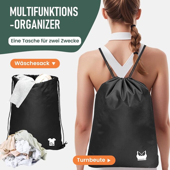 Набір компресійних органайзерів для одягу в подорожі, 8 предметів, дорожні сумки-пакувальники для валізи та рюкзака, чорні