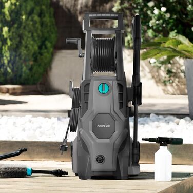 Мийка високого тиску Cecotec HydroBoost 2400 AdvanceCleany 2400 Вт для дому, саду та авто, 180 бар, алюмінієвий насос, 480 л/год + насадки