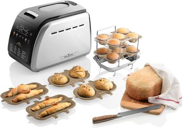 Хлібопічка ETA Delicca II Max I до 1,5 кг Вага хліба I 2 гачки для тіста I повністю автоматичні I 16 програм i 850 Вт I Хлібопічка