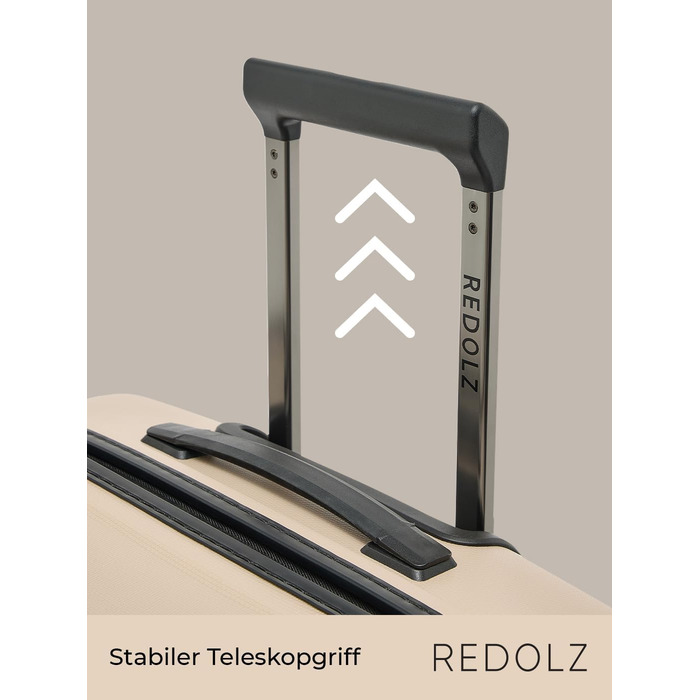 Жорсткий чохол REDOLZ XL 77 см Легкий поліпропілен 4 подвійні котушки та TSA (Essentials 11)