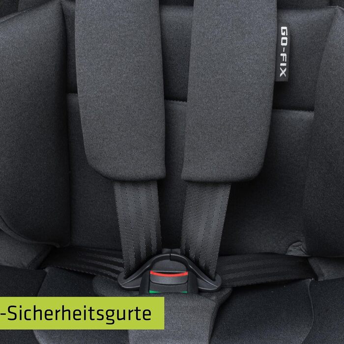 Автокрісло 4BABY Go-Fix I-Size (Graphite) для дітей 76-150 см з Isofix, регульоване, з підкладкою