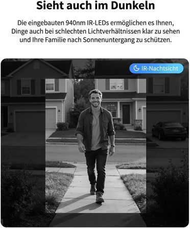 Aqara G400 Відеодзвінок з Chime, 2K HD, PoE/Кабель, HomeKit, Розпізнавання, IP65