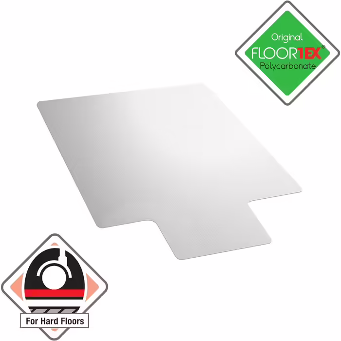 Захисний килимок для підлоги Floortex, полікарбонат, прозорий, 119x89 см