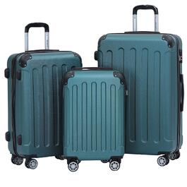 Чохол-валіза Beibye з замком-защіпкою, 4 колеса, комплект 3 шт. (55/66/76 см)