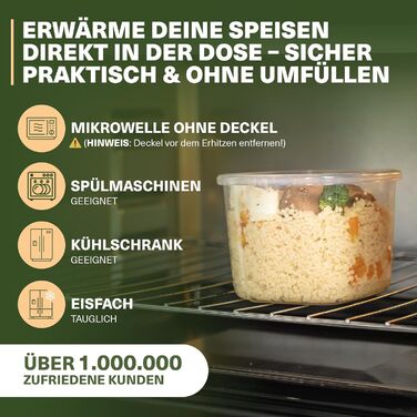 Набір контейнерів для зберігання з кришкою 12 шт. – Герметичні контейнери для борошна, мюслі, горіхів та ін. – Без BPA, складаються, придатні для миття в посудомийній машині – Вкл. наклейки