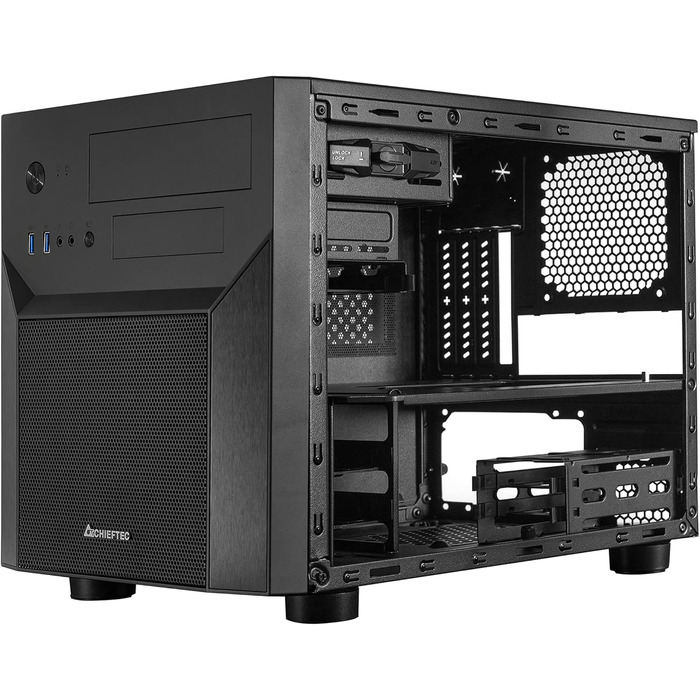 Корпус Chieftec GEH MIDI Cube CI-02B-OP, чорний, 2xUSB3.0, 1xUSB2.0