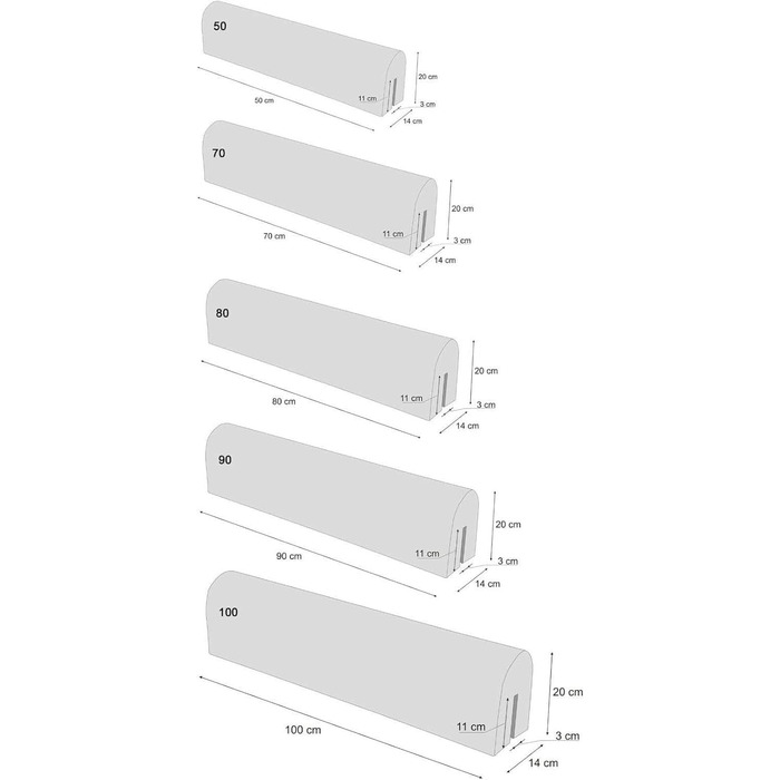 Захист для ліжечка дитячого: бортик-подушка від випадання (Сірий, 50 см)