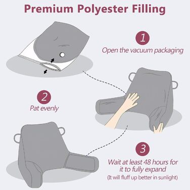 Лежак-подушка для читання, м'який лежак з підлокітниками для дорослих та дітей, рожевий