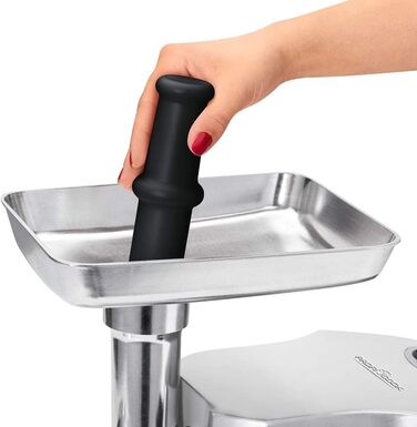 Електрична м'ясорубка Profi Cook PC-FW 1060: для м'яса, ковбас та домашнього начининня, з набором аксесуарів, 1000W